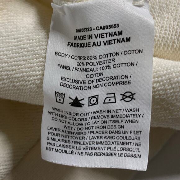 Nike Sportswear XS Womens Ivory Icon Clash Fleece Crew Sweatshirt Streetwear - Picture 9 of 10